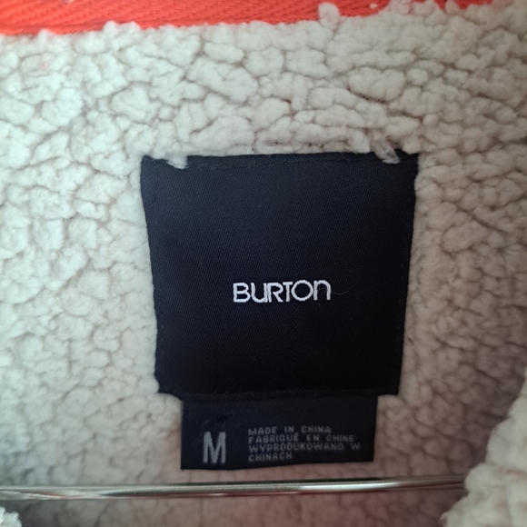 Burton Sherpa-Lined Zip Hoodie – Size Medium - Picture 2 of 7